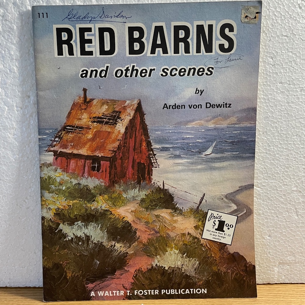 Red Barns & Other Scenes Dewitz Walter T Foster #111 Vtg Art Instruction Book